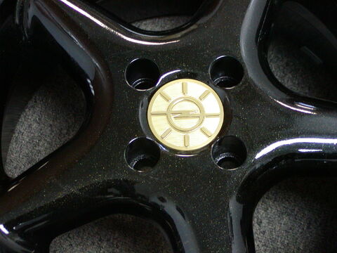 Custom Gold Anodized Center Caps Produced on CNC Mill