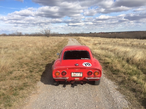 Driving in the country.