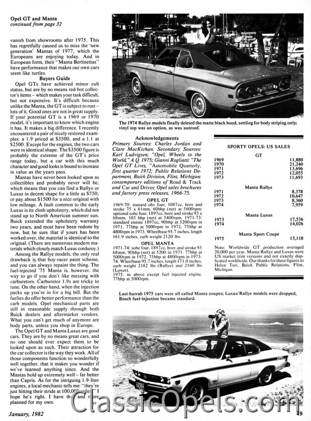 Magazine Article - CarCollector - Jan 1982 - 7