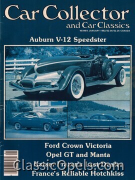 Magazine Article - CarCollector - Jan 1982 - Cvr