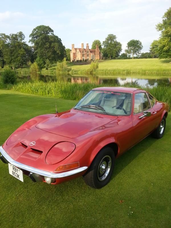 Opel GT in UK before shipping to NZ