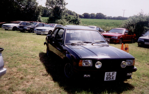 Ascona B coupe at a UK car show before it rusted to pieces .....