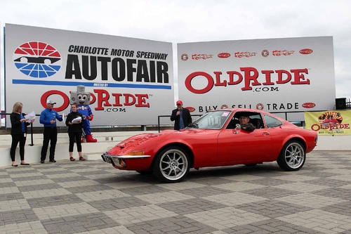 73 GT in the winners circle at Charlotte Motor Speedway!