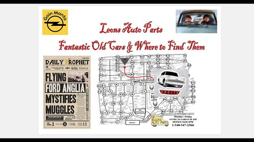 Leons Auto Parts - Fantastic Cars and Where to Find Them - A 1963 Harry Potter Ford Anglia