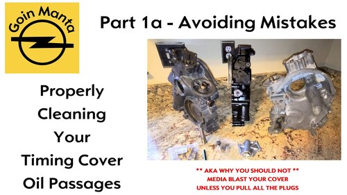 Part 1A - Avoiding mistakes when building your Opel CIH Motor - Timing Cover Plugs & Oil Pressure