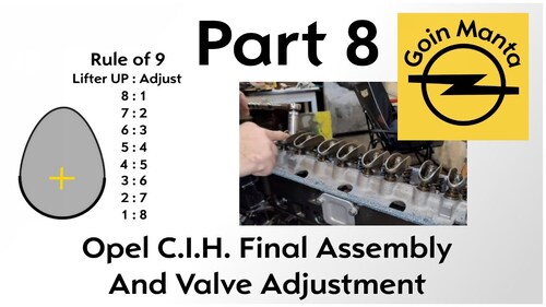 How to Adjust the Valves, Time the Cam & Install the Fly Wheel on the Opel CIH Engine in an Opel GT