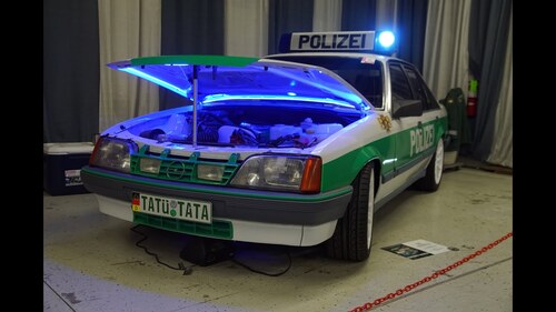 Rekord Polizeiauto in the Opel Parade at the Carlisle Show 2Bof3